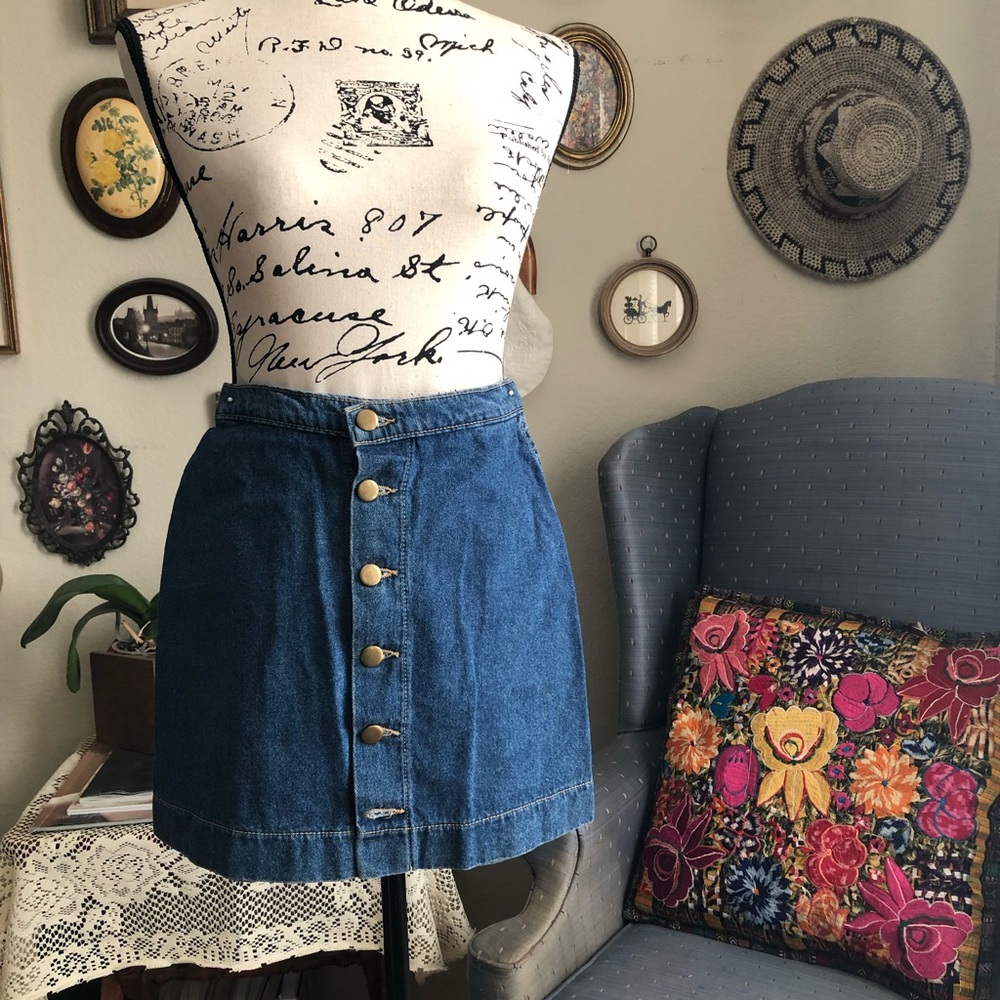 American Apparel denim skirt